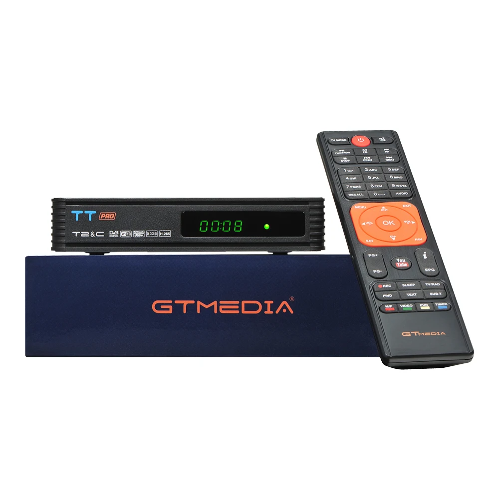 ТВ ресивер GTMEDIA TT PRO DVB T/T2/C с дистанционным управлением декодер STB для ресивера H.265