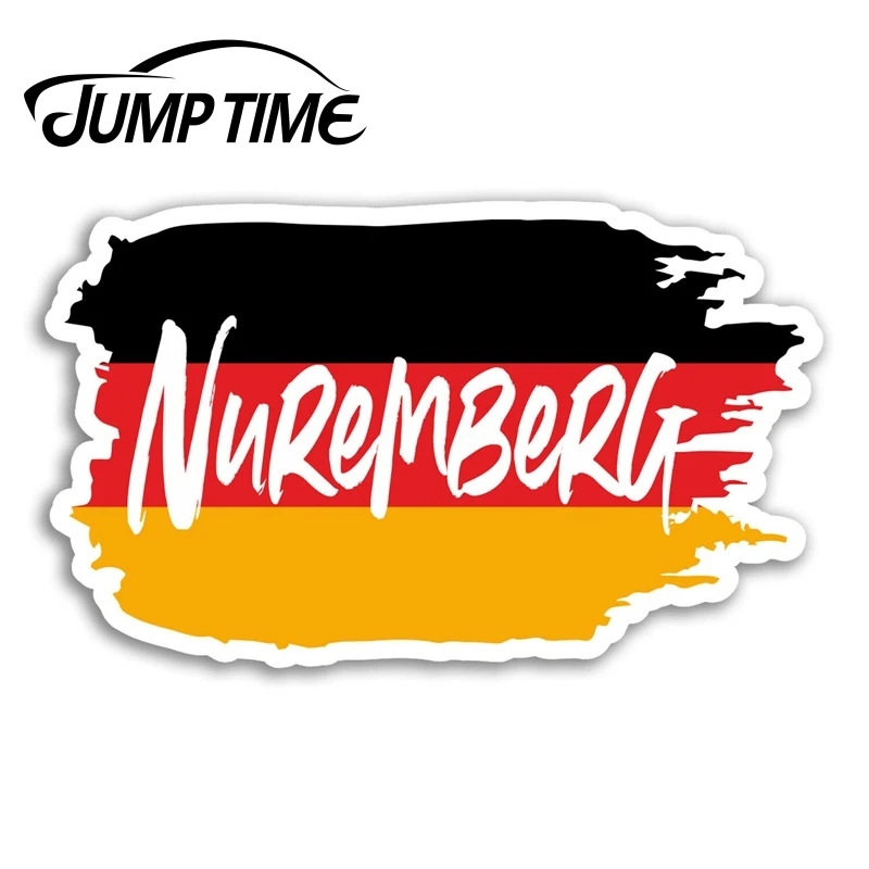 

Время скачка для нурмберга, Германия, Виниловая наклейка для ноутбука наклейки-флаг Window Tank, водонепроницаемое украшение автомобиля