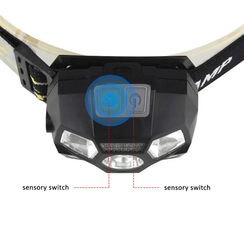 

USB Rechargeable LED Headlamp Waterproof Headlight Head Lamp Torch Flashlight USB Intelligent Induction Headlamp