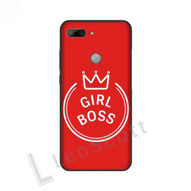 

Girl Boss Pink Women power Cartoon Novelty Phone Cases For Huawei NOVA 2 2i 2s 3i 4 4e 5 plus P10 lite 20 P20 pro honor10