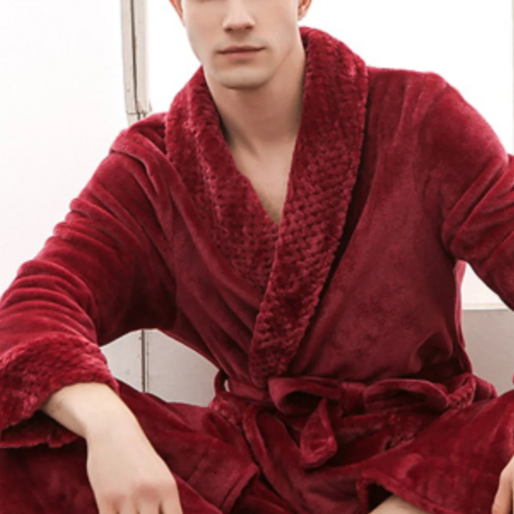 Зимний банный халат для сна женщин и мужчин банные халаты из кораллового флиса