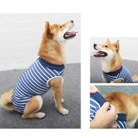 anti licking breathable soft vest surgical recovery suits adjustable pet surgical cloth pet surgical gown cat dog training hoody