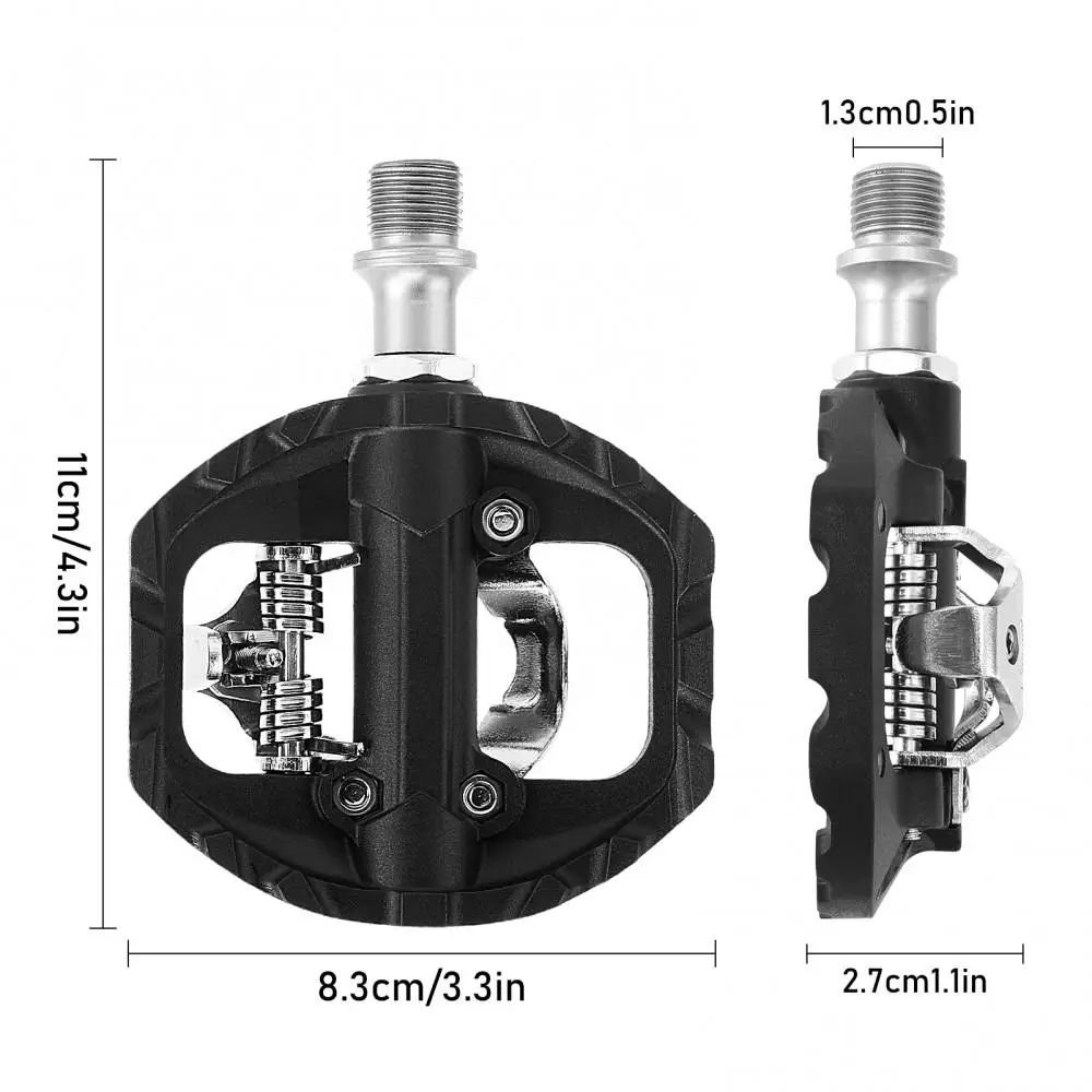 Педали велосипедные самоблокирующиеся без зажима из алюминиевого сплава с