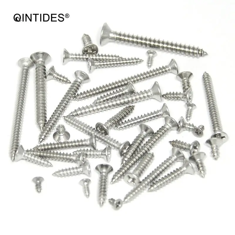 Винты саморезы QINTIDES M3.5/M3.9/M4.2 длина винта 6 5 70 мм с потайной головкой плоские винты