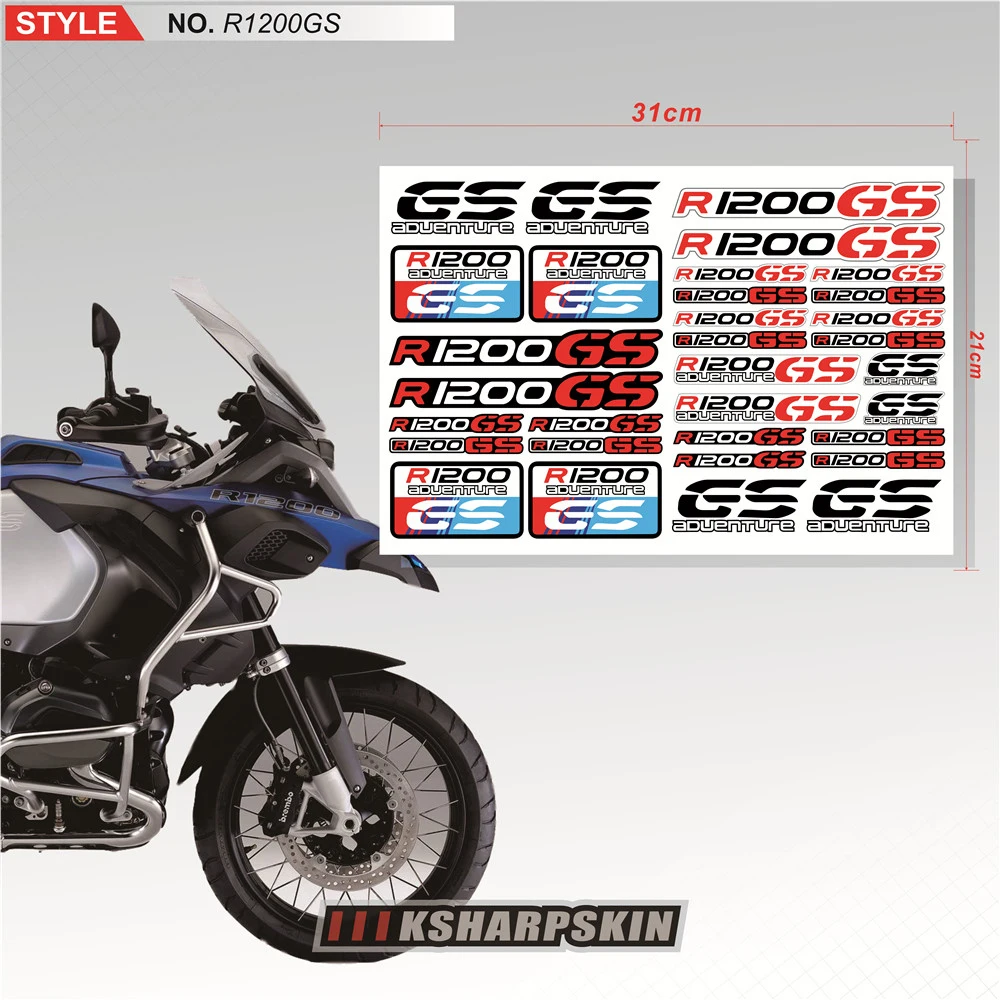 Для BMW R1200GS r1200 gs мотоциклетная нательная защита хвостовой багажник стикеры клюв