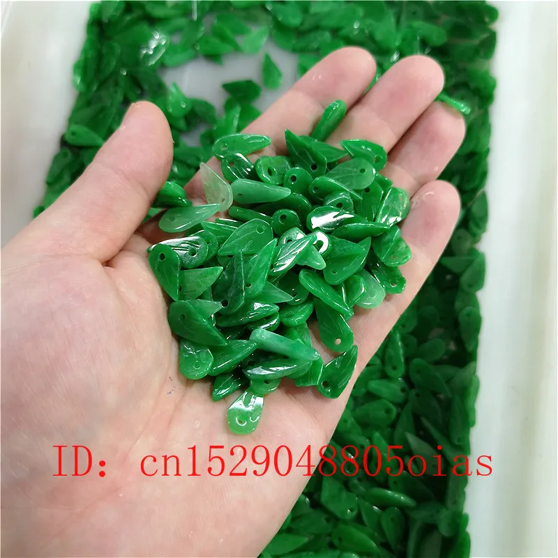 DIY натуральные зеленые нефритовые бусины листья нефрита подвеска изумрудные