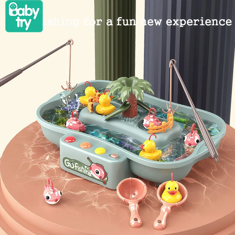

Классические игрушки для рыбалки и ванны для детей, подарок на день рождения и Рождество для мальчиков и девочек, Обучающие игрушки Монтесс...