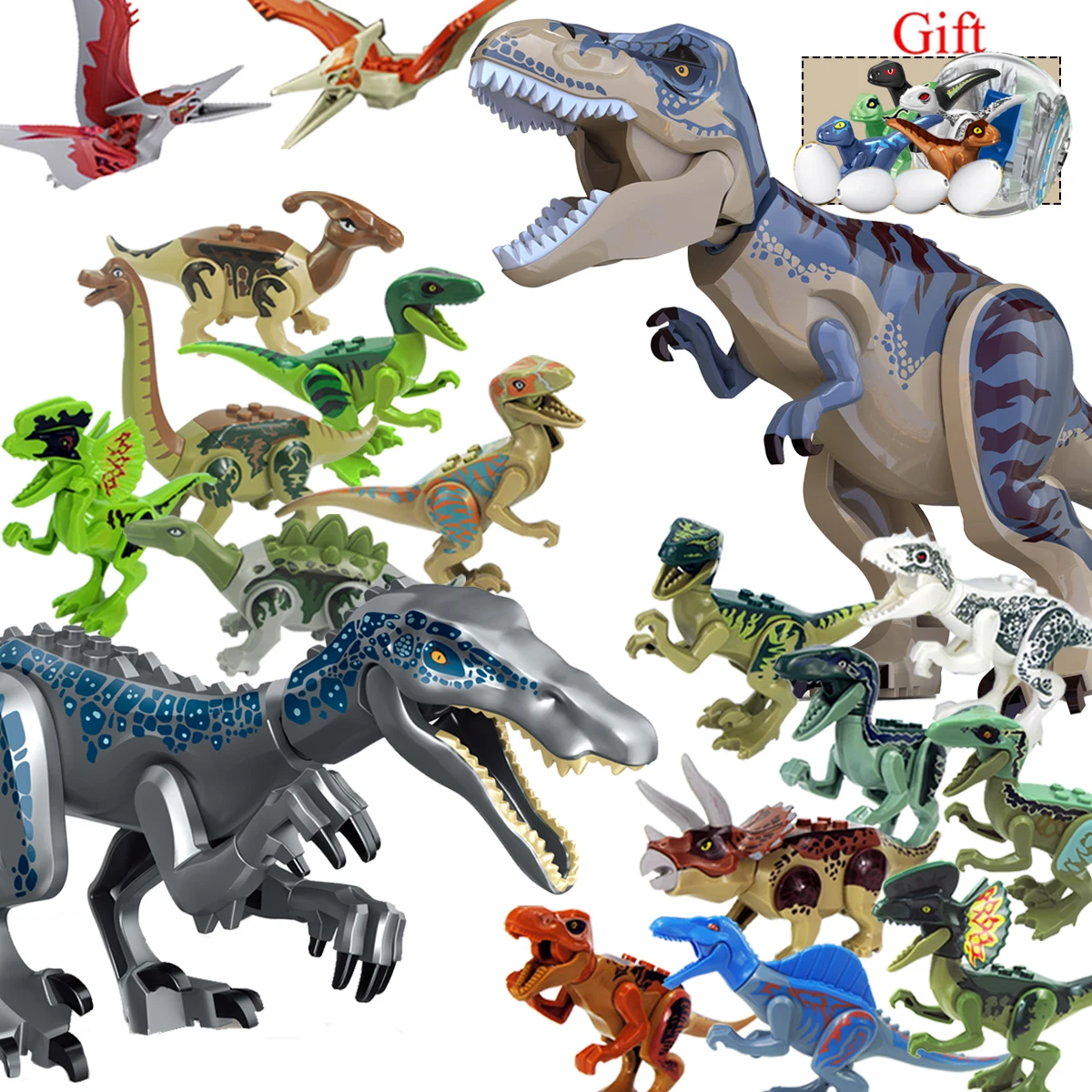 Lockings &quotМир Юрского периода&quot Мир динозавров парк Raptor защитной зоны Набор