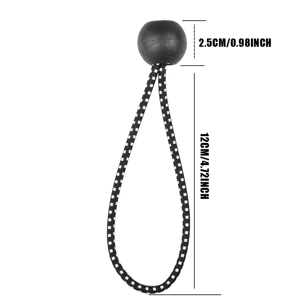 

20pcs Tarpaulin Oxford Rope Elastic Strapping Ball Bungee Cord Outdoor Tent Canopy Tarp Elastic Oxford Rope Tie Cable Organizer