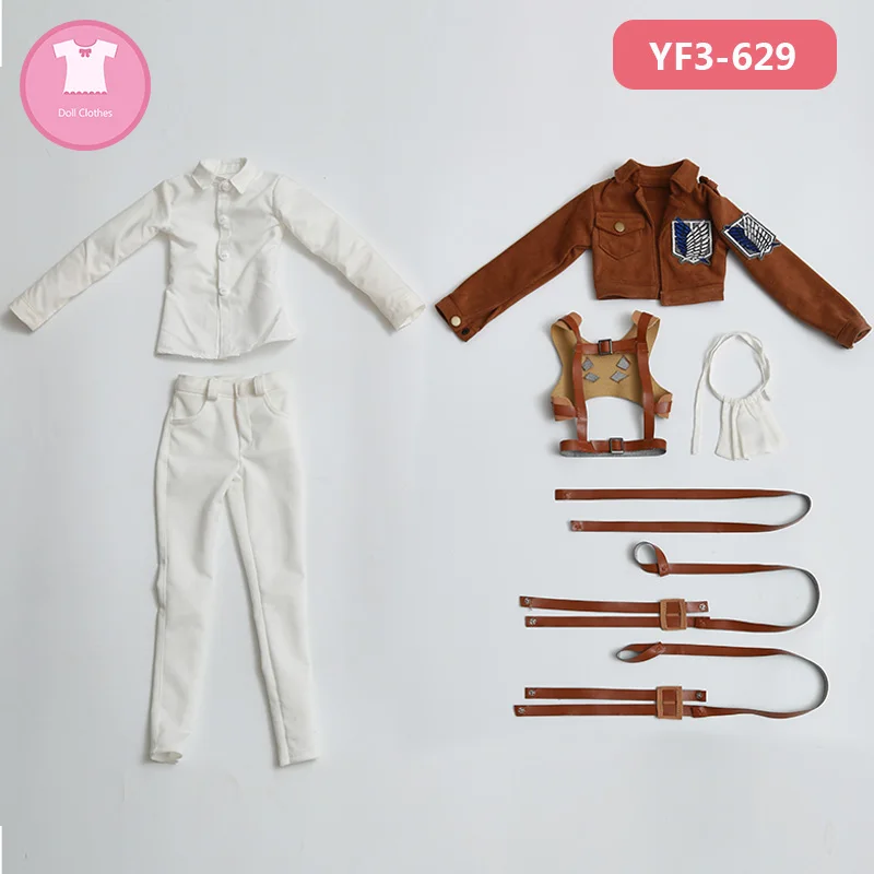 YF3-629 BJD одежда 1/3 Мода белый T-shite с джинсами для Hwayoung тела куклы аксессуары - Цвет: YF3-629