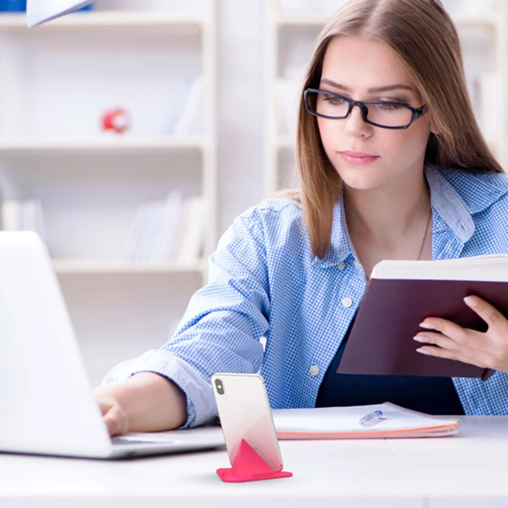 Универсальная креативная трехсторонняя пирамида подставка для планшета сотовый