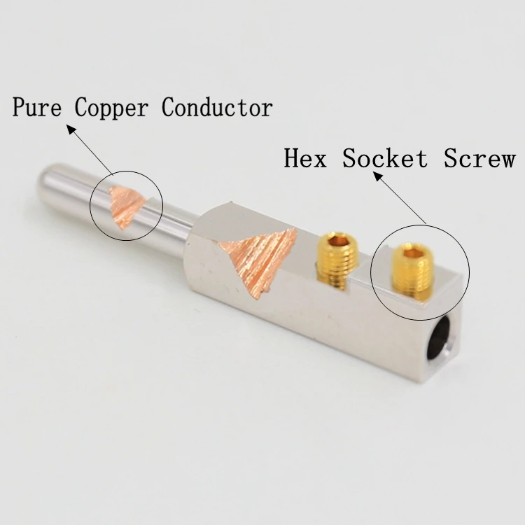 Штепсельная Вилка svorg VE501R из чистой меди с родиевым покрытием 1 шт.|hifi power plug|power