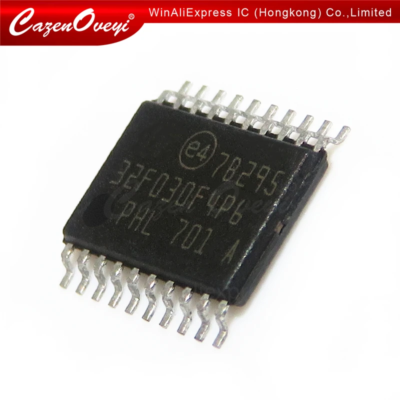 

5pcs/lot STM32F030F4P6 TSSOP-20 STM32F030 TSSOP 32F030F4P6 SMD Value-line ARM-based 32-bit MCU In Stock