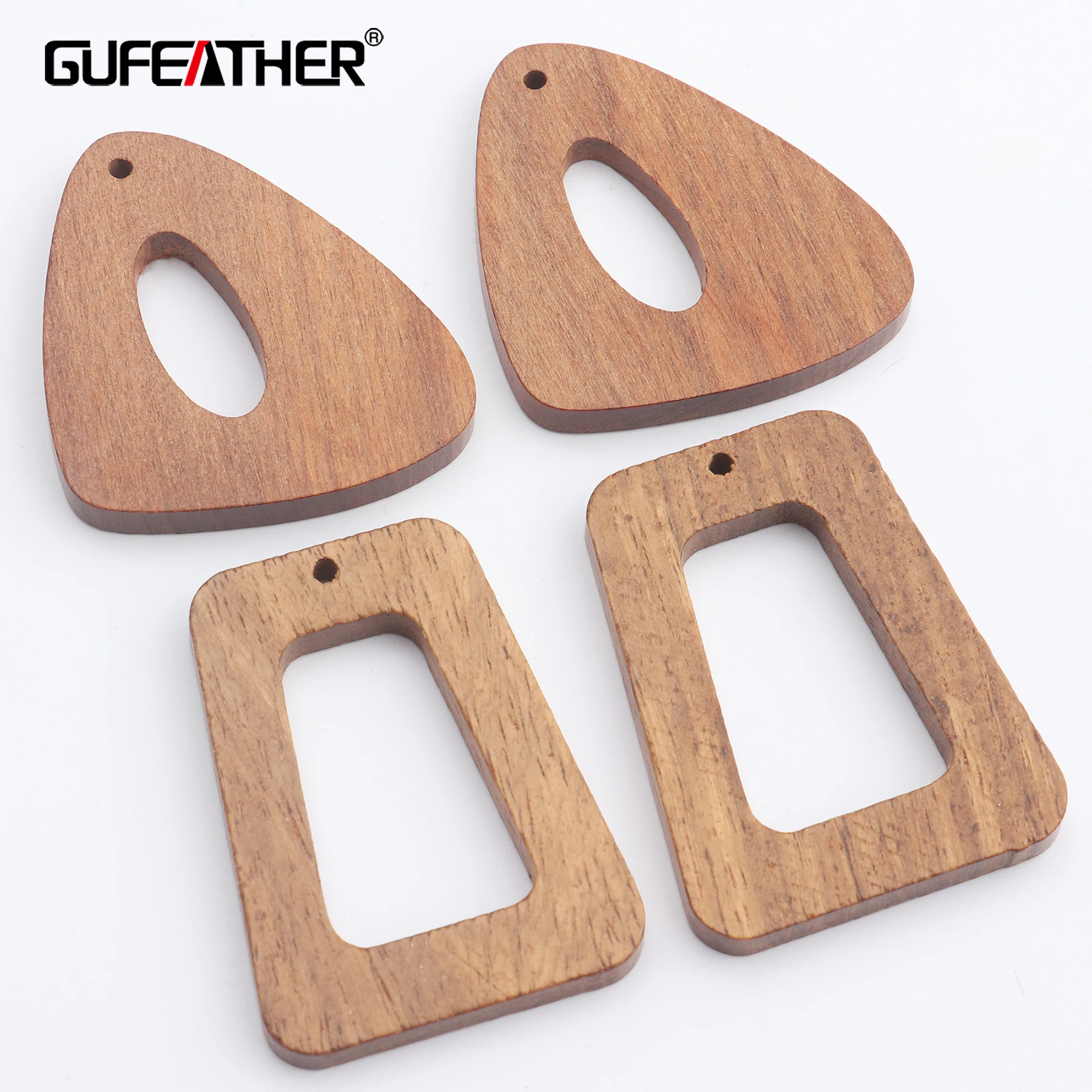GUFEATHER M436, изготовление ювелирных изделий, деревянные серьги, ювелирные изделия, подвески, ручная работа, ювелирные аксессуары, серьги diy, 10 шт./партия