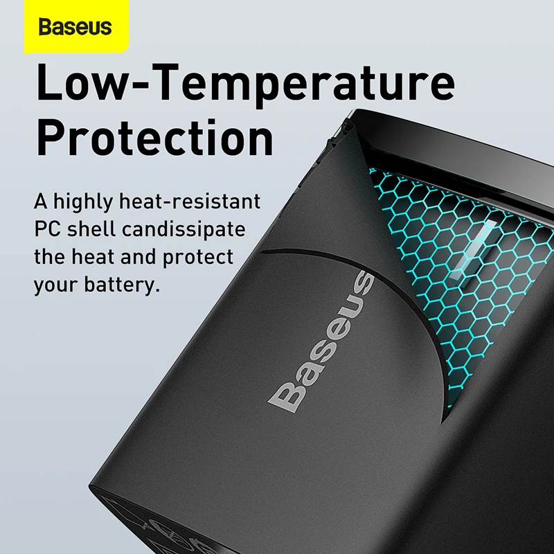 Сетевое зарядное устройство Baseus с двумя USB-портами и поддержкой быстрой зарядки 20