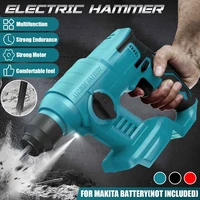 rechargeable cordless electric hammer impact drill electric hammer drill without batterycase power tools for makita 18v battery