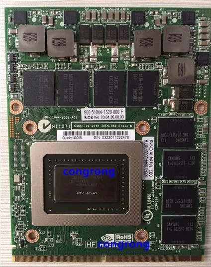 Quadro 4000M Q4000M 2G CN 0HGXY3 HGXY3 видео Vga Графическая карта N12E Q3 A1 для dell m6600 m15x hp