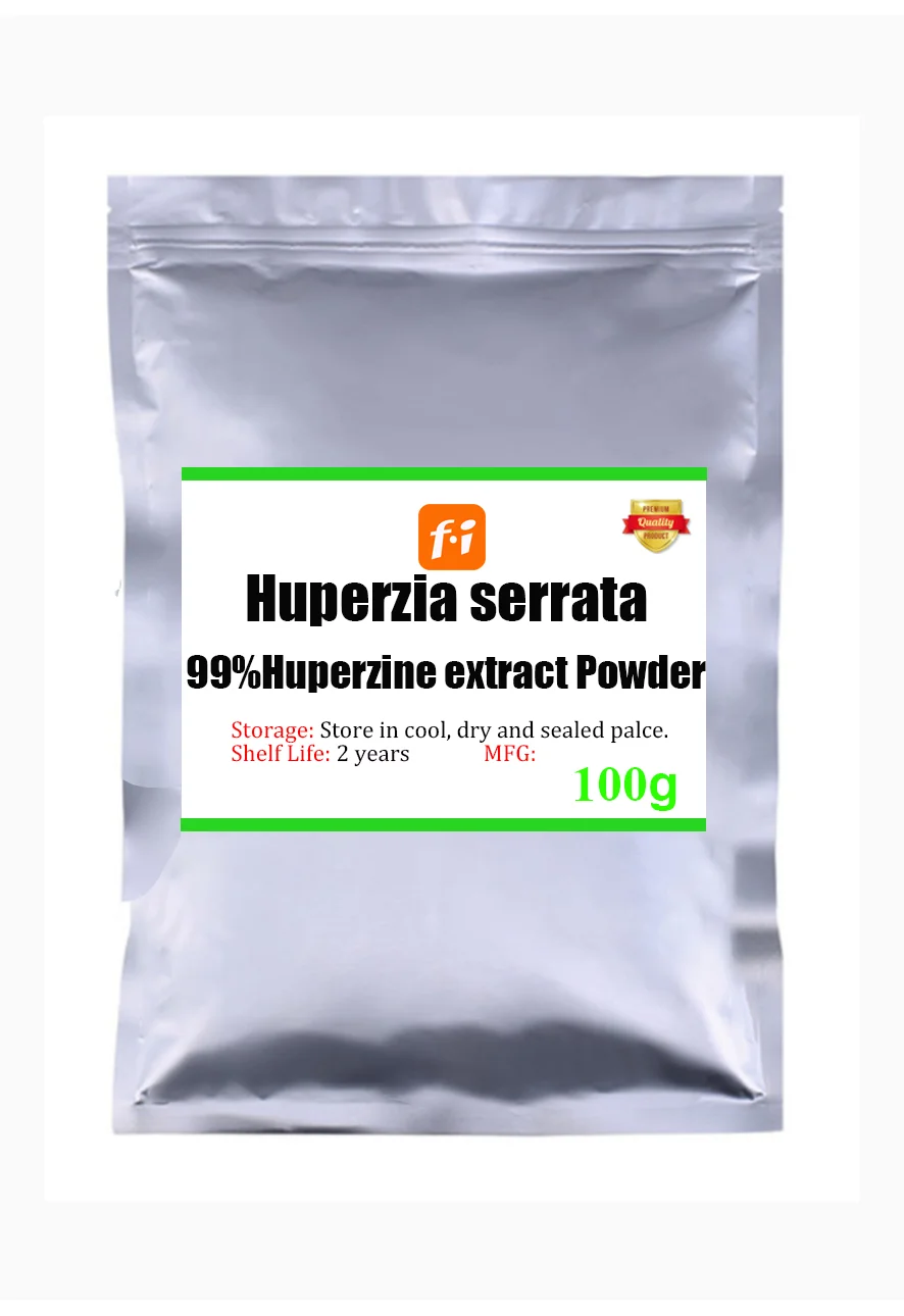 

100g-1000g. 99% organic huperzine extract powder, huperzine extract, huperzine, improve memory, thinking and behavior