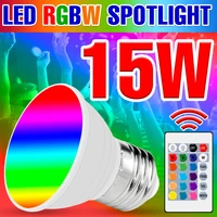 led rgb bombilla 15w light e27 led spot light e14 smart lamp gu10 bulb 220v rgbw magic bulb mr16 led lampara for home lighting
