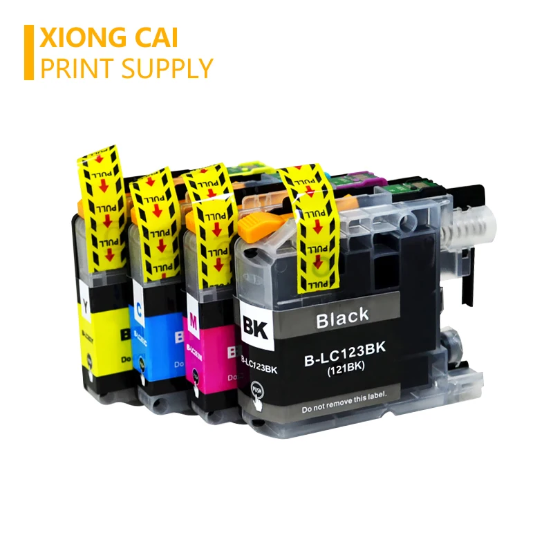 Совместимые чернильные картриджи XiongCai LC123 12X для brother MFC-J4510DW J4610DW MFC-J4410DW J4710DW
