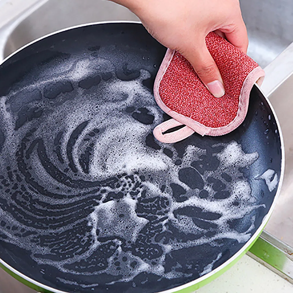 Кухня сильный с антипригарным покрытием масло посуда из волокна стиральная