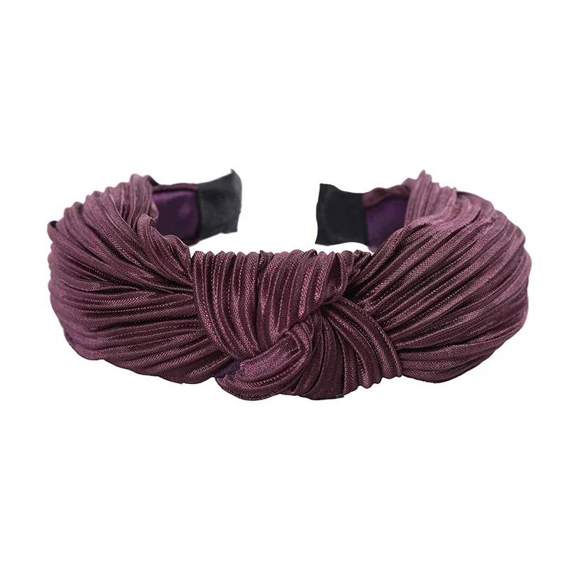 Резинка для волос LEVAO с узлом простой плиссированный бандаж элегантный