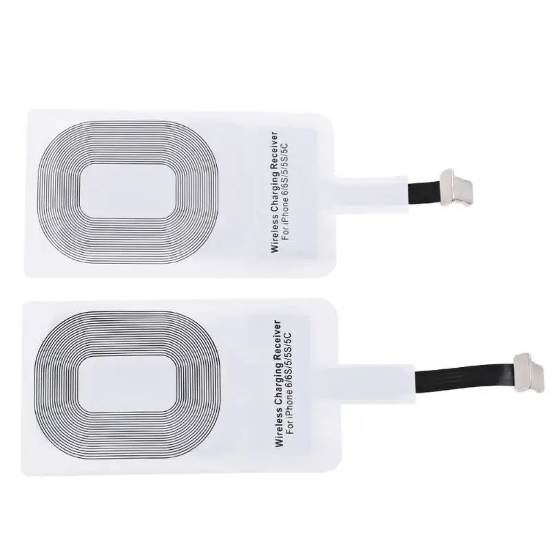 Ультратонкая беспроводная катушка Qi Standard для зарядки для iPhone 5 5S 6Plus 6S 6SPlus 7 8 7Plus Smart Адаптер.