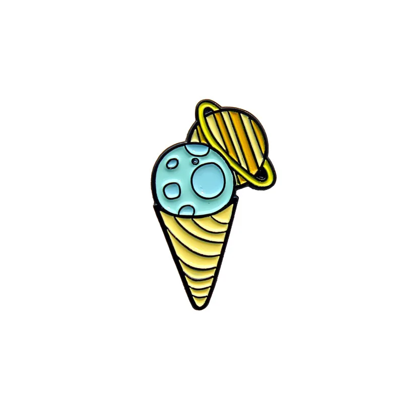 

Cartoon Ice Cream Brooch Enamel Pin Dessert Fruit juice Drinks Brooches Lapel Badge For Friends Wholesale Dessert Juice Brooch