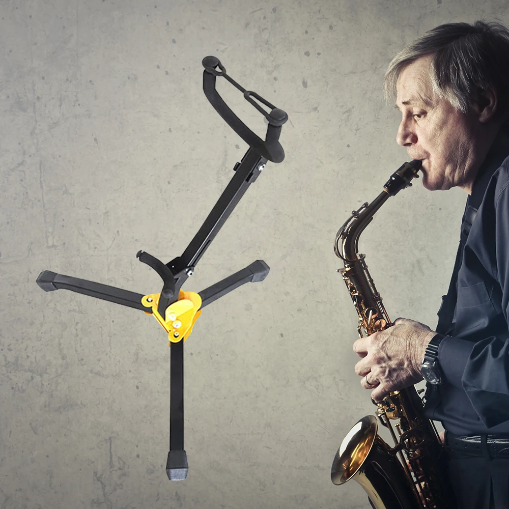 

Portable Saxophone Bracket Tripod Stand Foldable Saxophone Tripod Bracket 2020 With Metal Leg Detachable Foldable Tripod Bracket