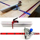 Деревообрабатывающий торцевой датчик и коробка шарнирного джига комплект с регулируемым флип стоп т-трек слот для маршрутизатора стол ленточные пилы