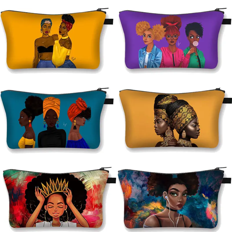 Женская сумочка для туалетных принадлежностей саквояж в африканском стиле