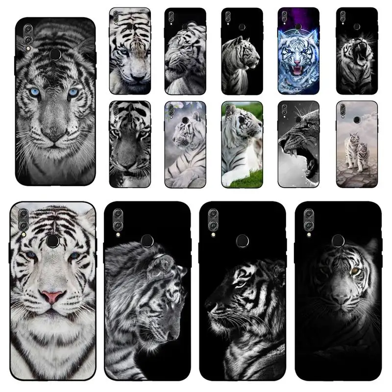 

FHNBLJ white tiger Phone Case for Huawei Honor 10 i 8X C 5A 20 9 10 30 lite pro Voew 10 20 V30