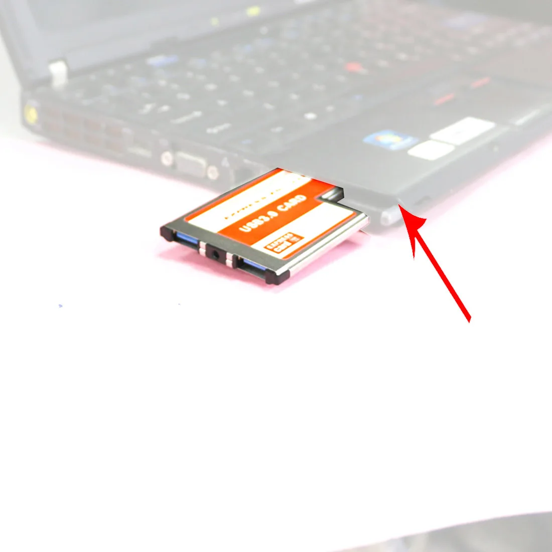 2 двойных порта USB 3,0 HUB express card, ExpressCard 54 мм скрытый адаптер конвертер USB3.0 для PCMCIA портативных ПК