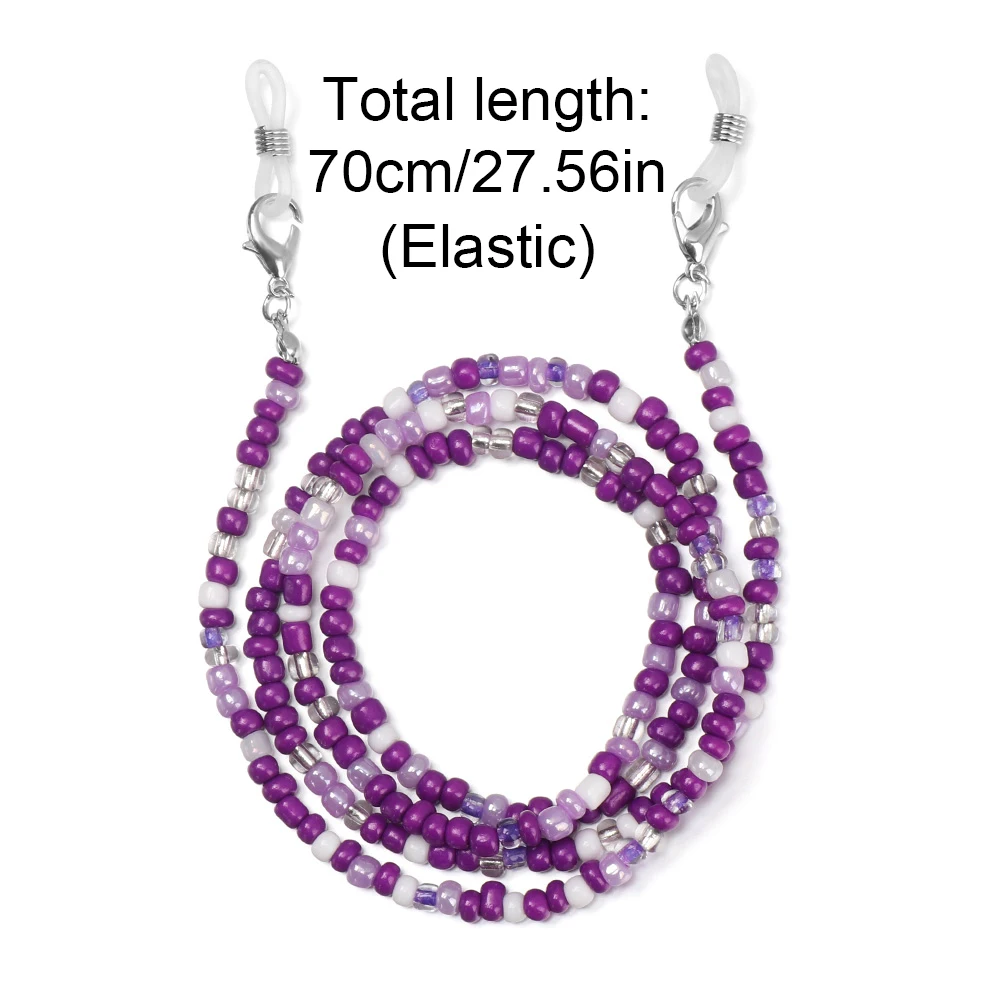 

1Pc New Fashion Unisex Anti-lost Acrylic Beaded Chain Eyeglass Strap Face Mask Lanyards Reading Glasses Holder Neck Cord