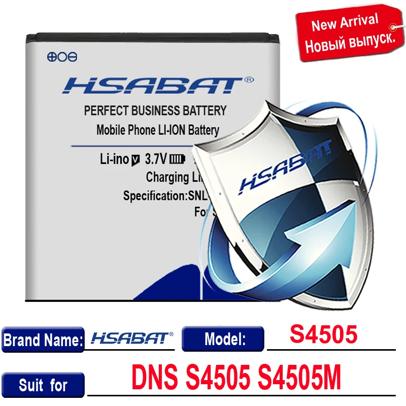 HSABAT Новое поступление S4505 S4505M батарея 2500 мАч для DNS батареи | Мобильные телефоны и