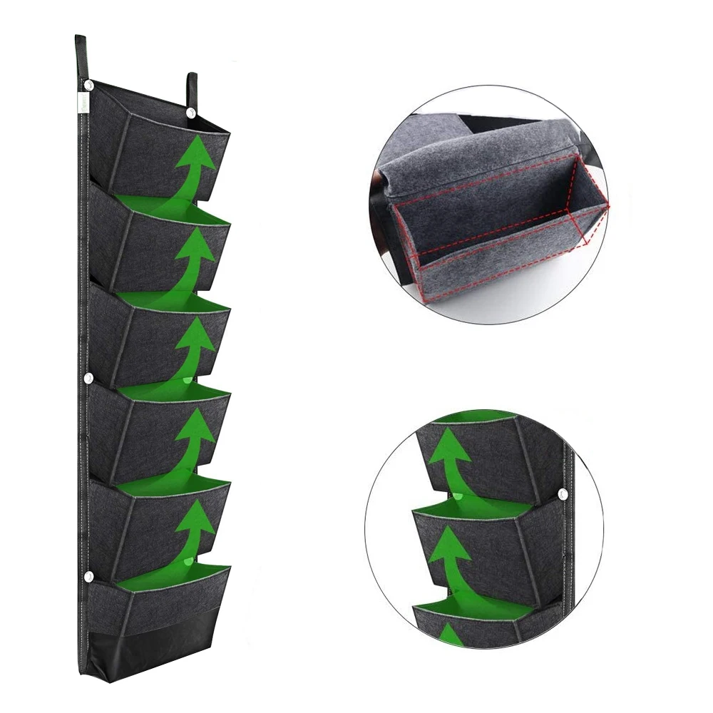 6 карманов лучшая сумка для выращивания растений большое пространство