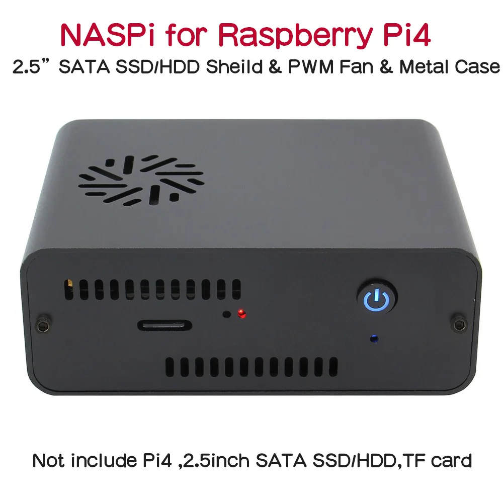 Raspberry Pi 4 Model B NASPi 2 5 дюйма SATA HDD/плата SSD/Shield & металлический чехол с функцией
