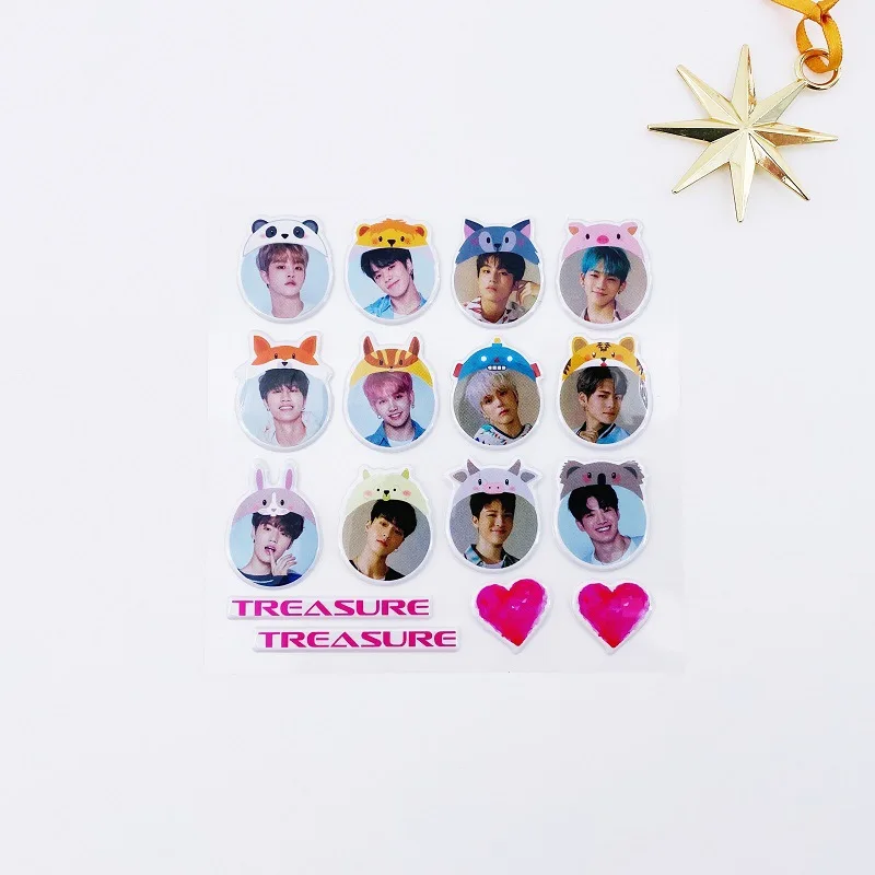 

KPOP stray kids TREASURE Bubble Stickers Cell Phone Notebook Decor Stickers