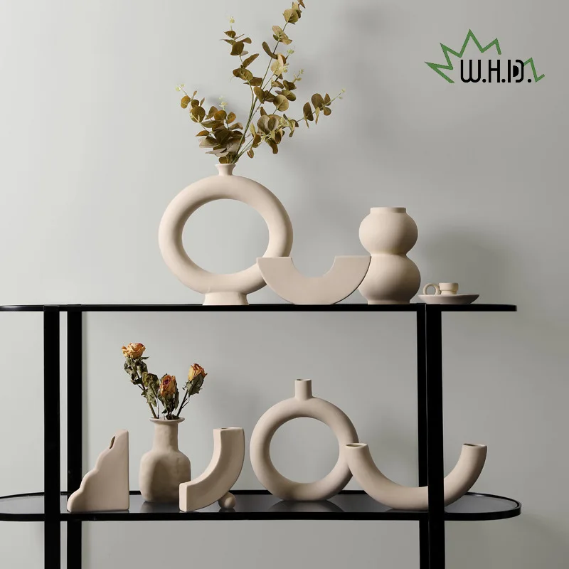 

Vase Home Decor Flowers Vase Nordic Style Ceramic Flower Arrangement Dried Flower Art Home Living Room Decor Vase Decorate Home