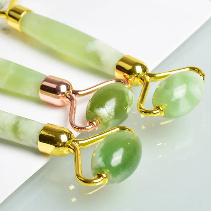 Уход за кожей лица ролик природного камня нефрита лифтинг массажный инструмент