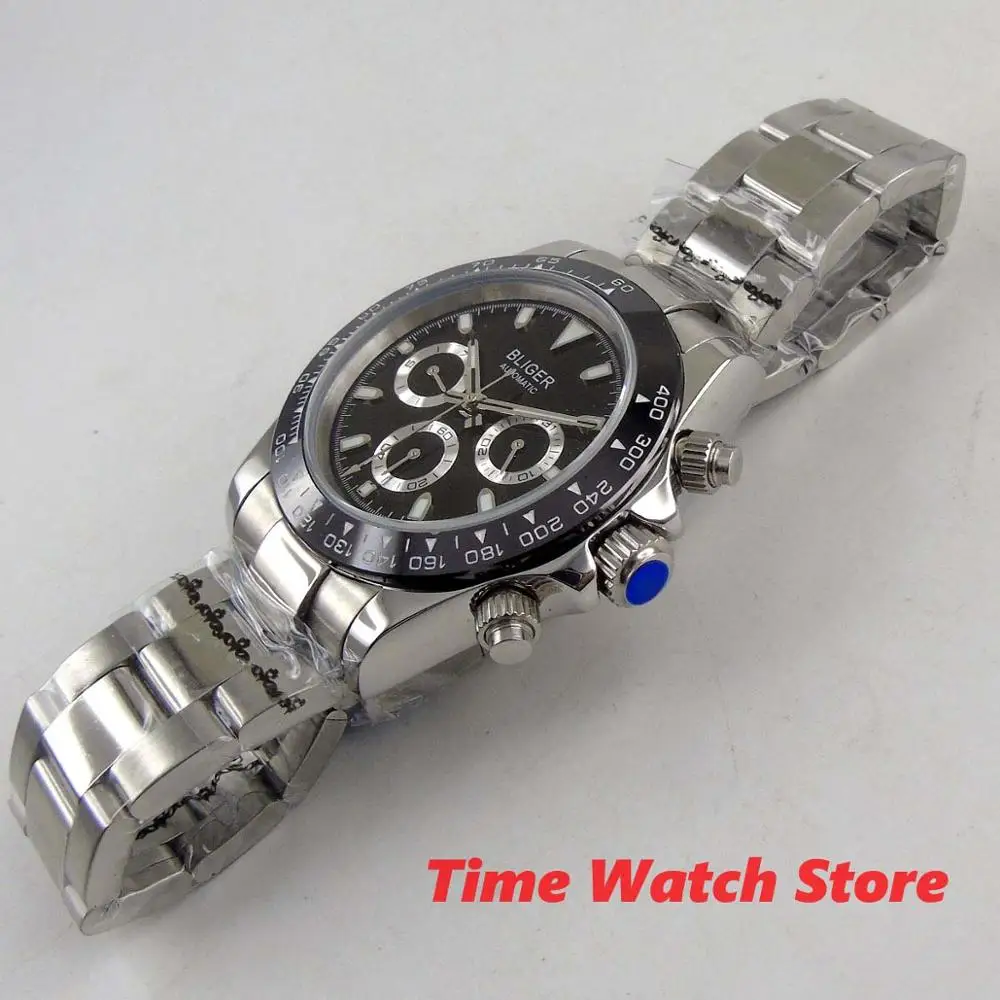 Мужские многофункциональные автоматические часы b278 40 мм сапфировое стекло