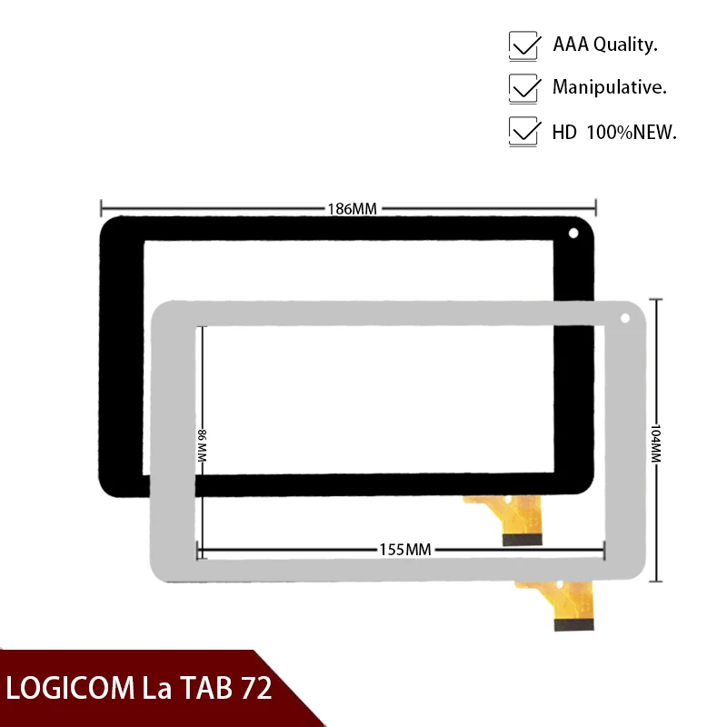 Новый 7 ''дюймовый сенсорный экран для LOGICOM ла Tab 72 планшет емкостная сенсорная
