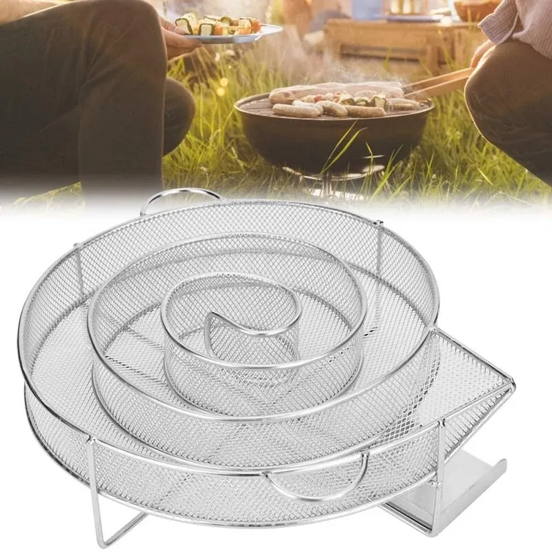 

Barbecue Smoke Box Cold Smoke Generator Stainless Steel Grill Net Outdoor Smoking Barbecue Net BBQ Tool Accessories