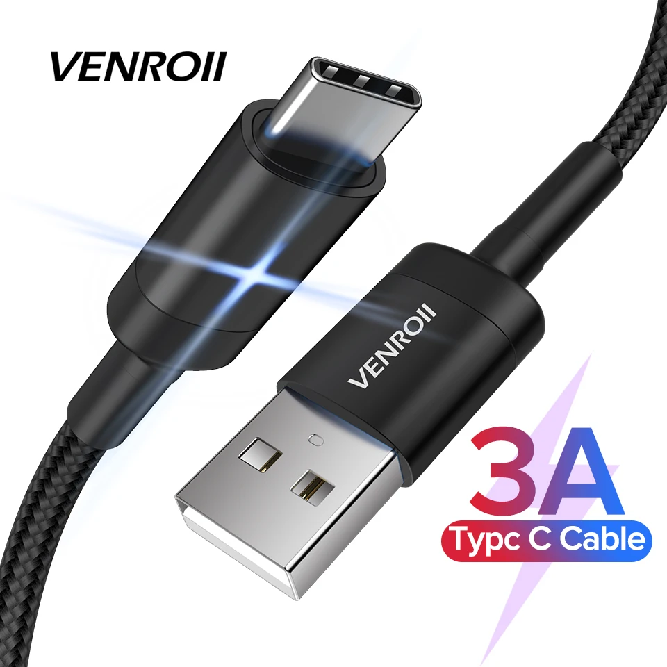 1 м usb type C кабель для samsung S10 S9 S8 Быстрая зарядка Kable Android Phone USBC шнур Xiaomi Redmi LG Pixel 2 XL