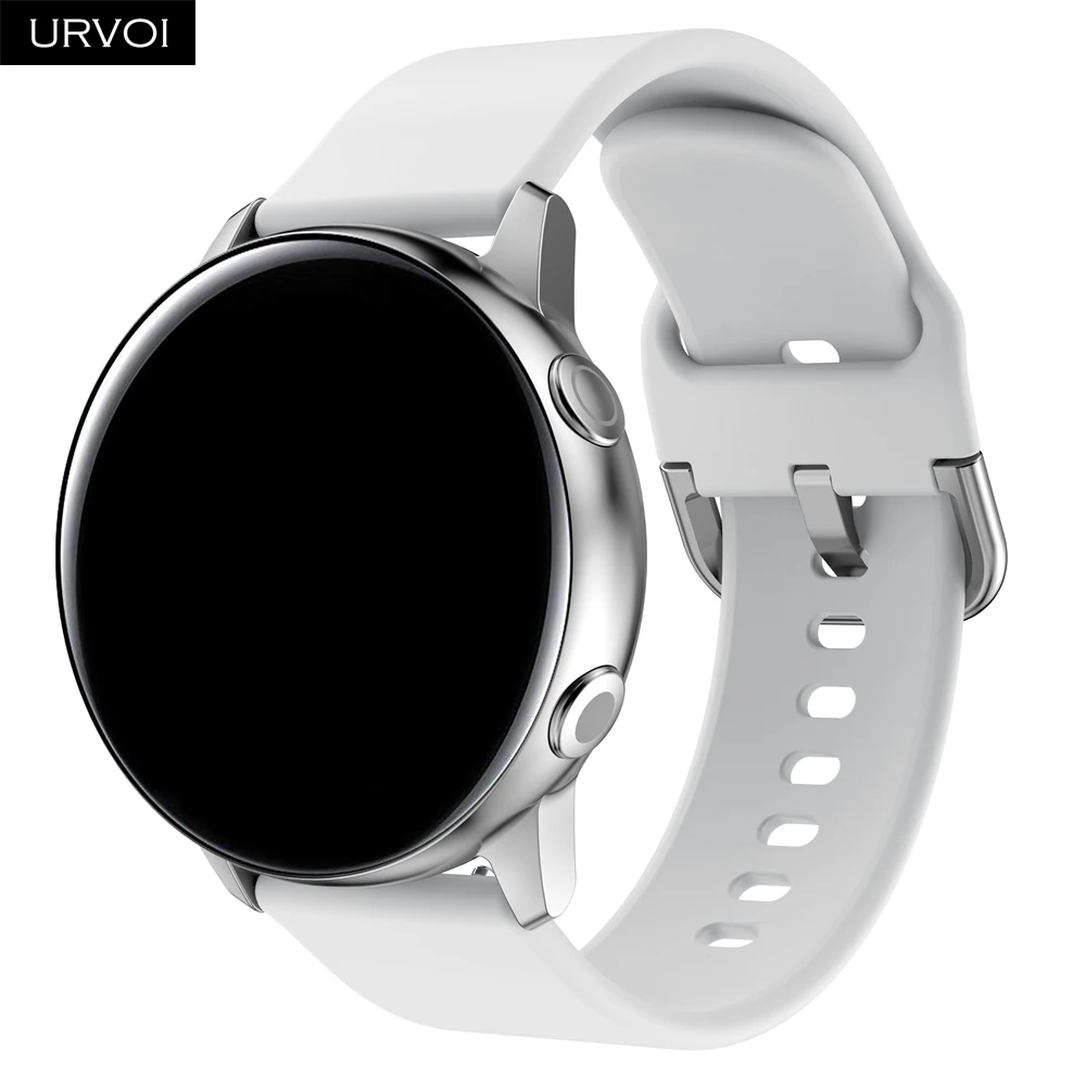 URVOI ремешок для Galaxy Watch Active/42/46 мм спортивный силиконовый быстроразъемные булавки