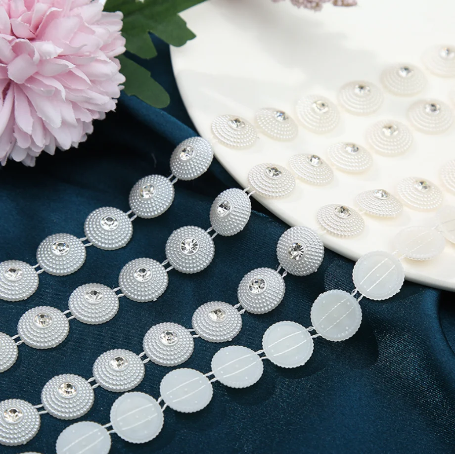 

10Yard ABS Rhinestone Mesh Wrap Roll Sparkle Crystal Ribbon Tirm For Wedding Craft Gift Party Clothes Decoration