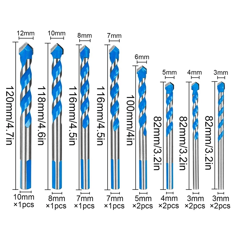 Акция! Набор сверл для каменной кладки твердосплавные твист-наконечники стен