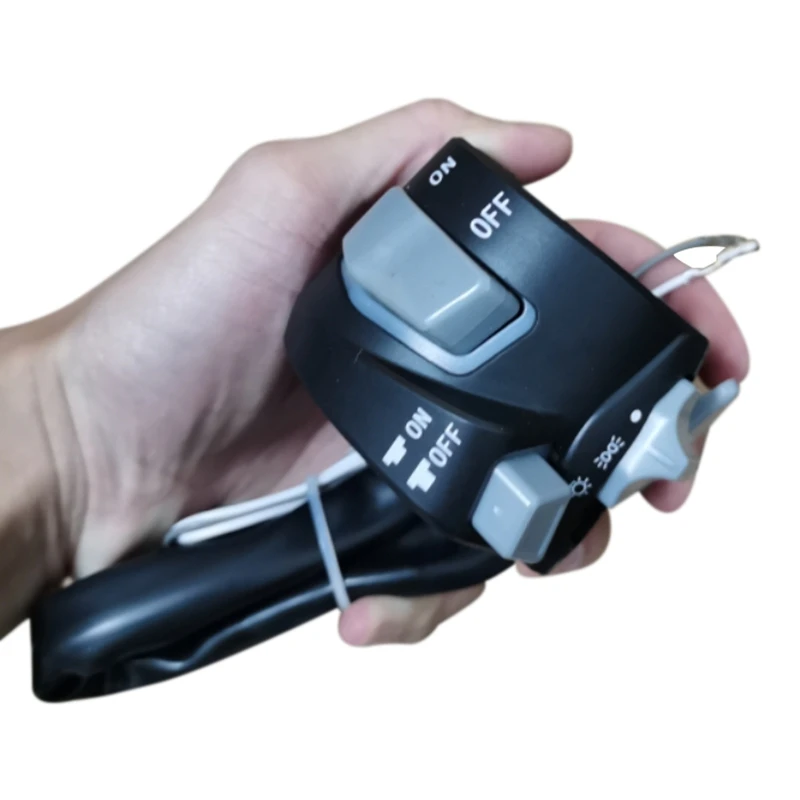 Переключатель с подсветкой для мотоцикла лампа фары кнопка управления на руль