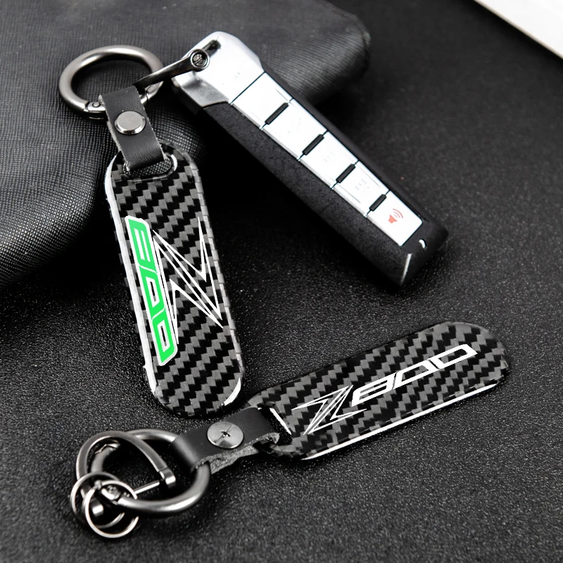 

Support personalized custom carbon fiber nameplate metal keychain for KAWASAKI Z 800 z800 2013-2016 with Z800 LOGO