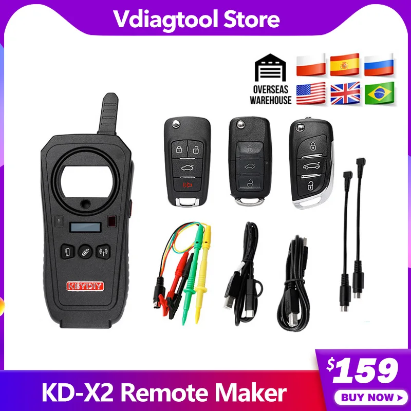 Vdiagtool KEYDIY KD X2 удаленное устройство разблокировки и генератор клонирования